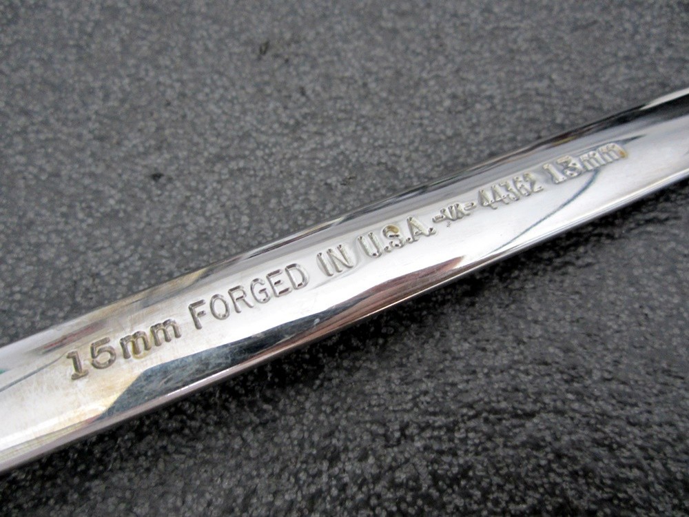 Vintage Craftsman 13mm x 15mm Offset Box End Wrench 44362 Polished Made in USA