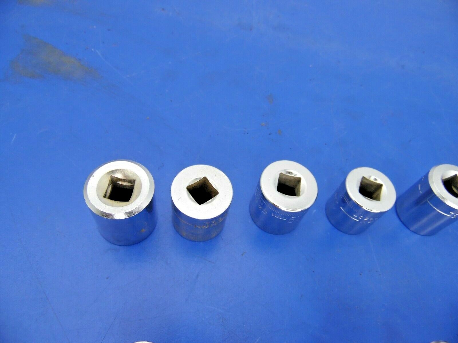 Craftsman 3/8″ Drive Metric Shallow Sockets,Lot of 21,USED,See Below for Sizes