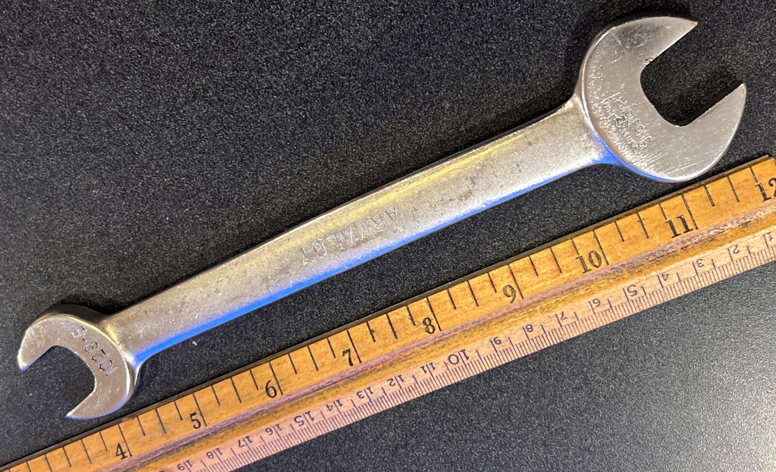 Armstrong Armaloy 1029B 11/16 3/4 Open End Wrench Used
