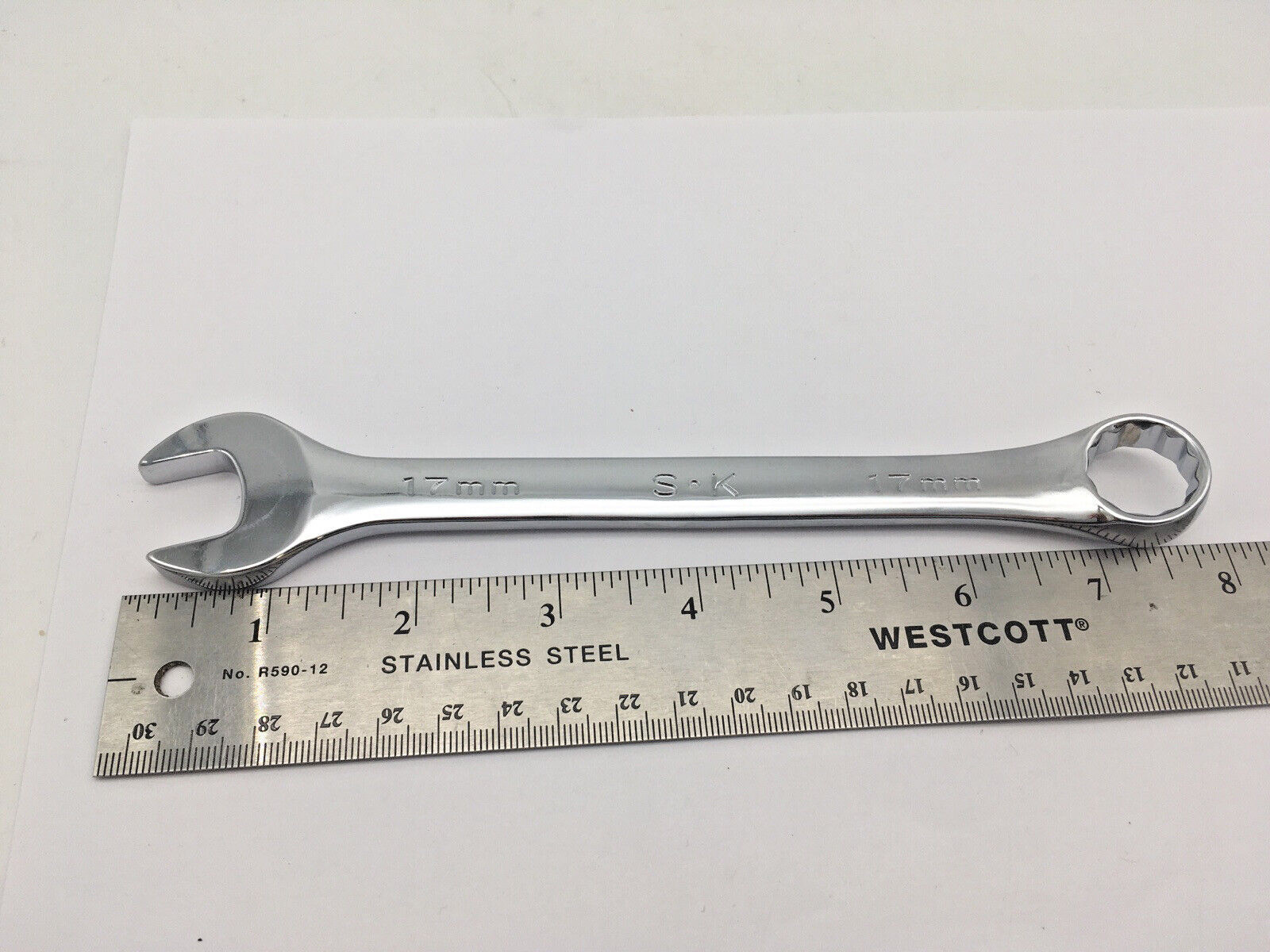 SK Hand Tools 88317 17mm 12pt Metric Combination Wrench Looks New