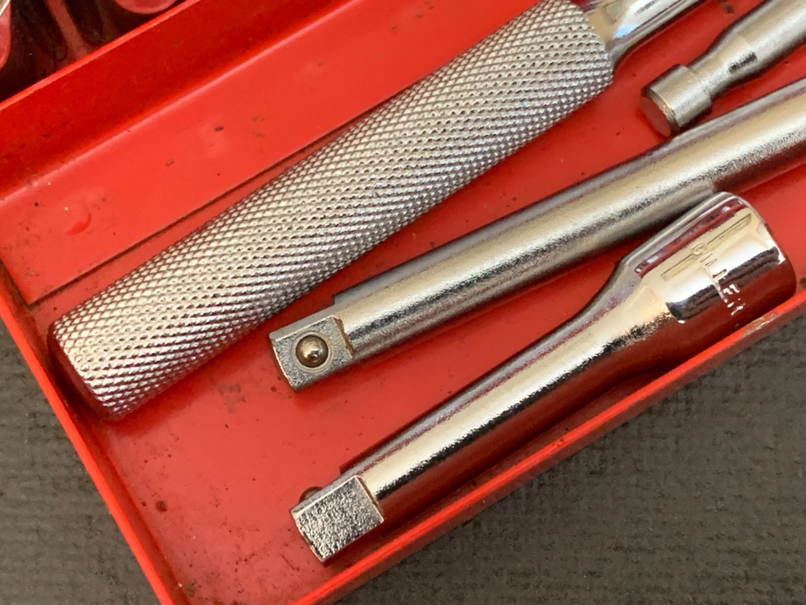 Vintage Giller 16PC 1/4 Dr 1/2″ – 3/16″ SAE Socket Set (NO RATCHET) Made in USA