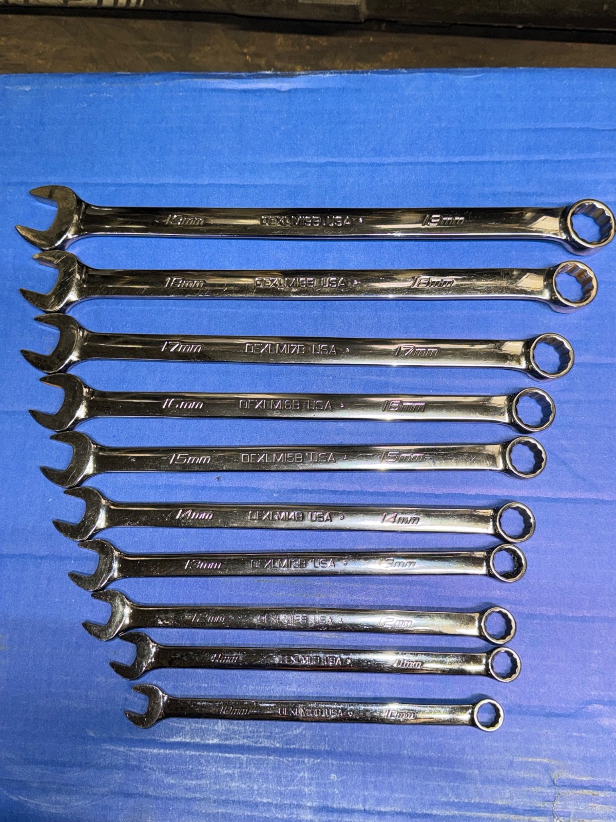 Snap On OEXLM – 10 Pc Metric Flank Drive Plus 12 Pt Combination Wrench Set