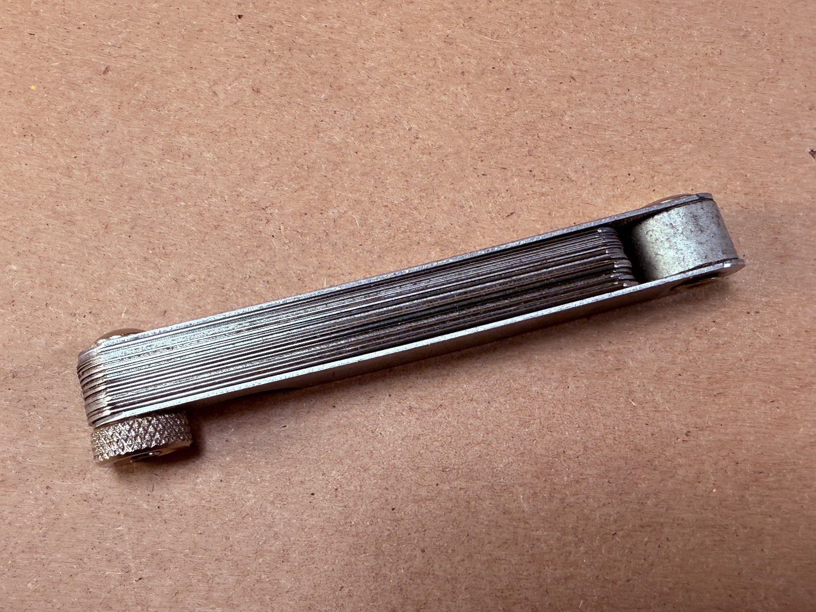 Vintage Kastar Made in USA Feeler Gauge Set Stainless Steel .0015-.025in