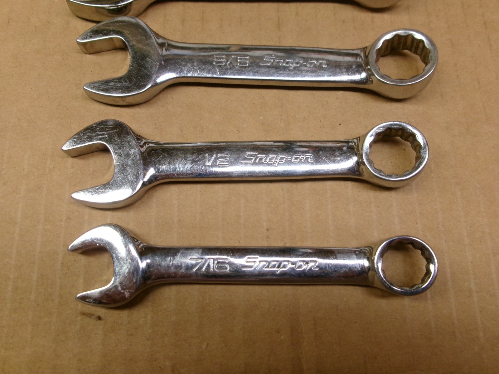 Snap On USA 6-Piece Stubby 12-Point Wrench Set 7/16″ – 3/4″