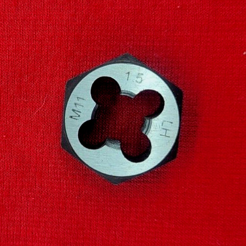M11 x 1.5MM LEFT HAND x .87″ Hex Rethread Die Alfa MHD70763L CS LH Metric