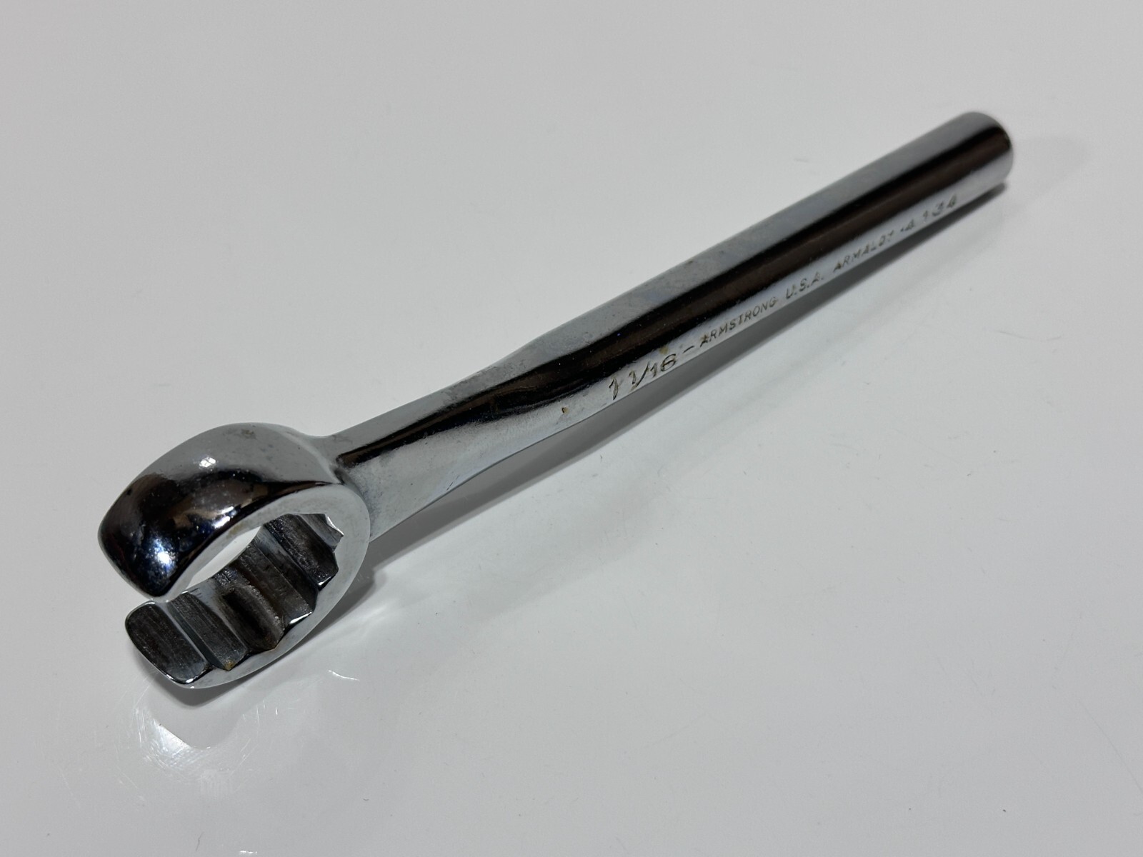 NOS Armstrong Tools USA 4134 SAE 1-1/6″ Single Line Flare Nut Wrench, 12 Point