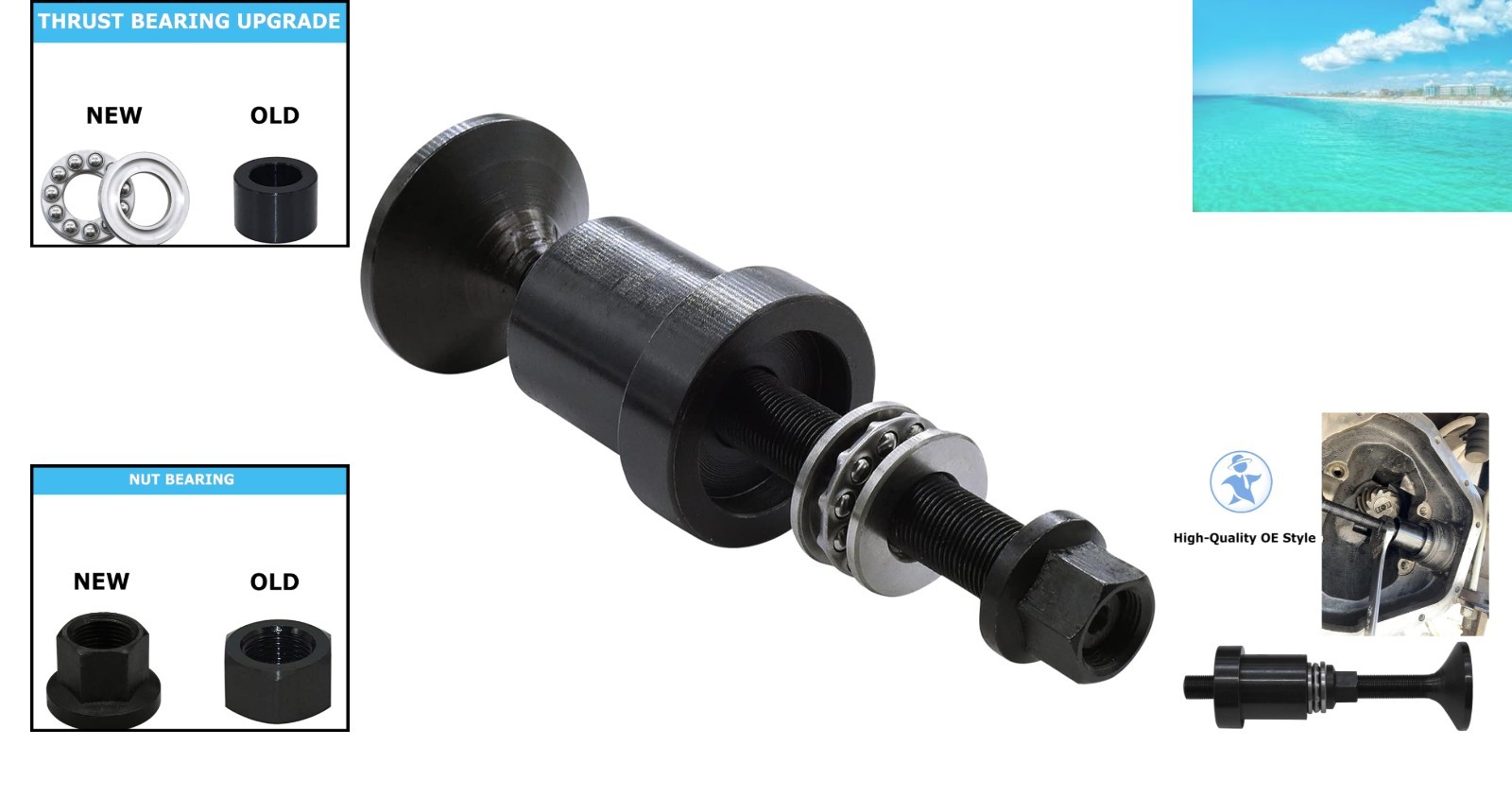 CNC Machined Inner Axle Seal Installation Tool for Dana 30/44/60 – Quick & Safe
