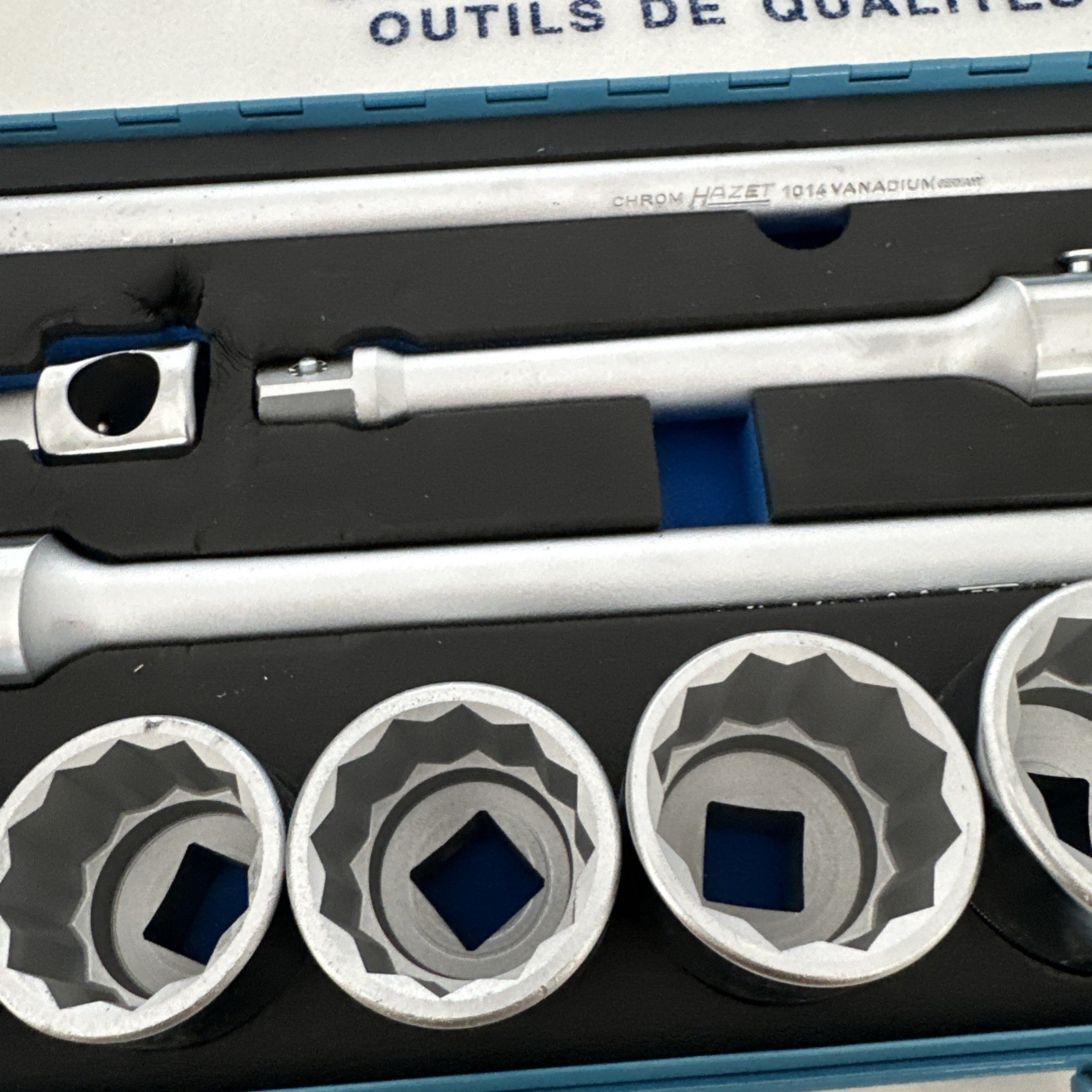 Hazet 1000AZ Socket Set 12 Pt SAE Socket 21 Pc. Set 3/4″ Drive W/ Metal Case New
