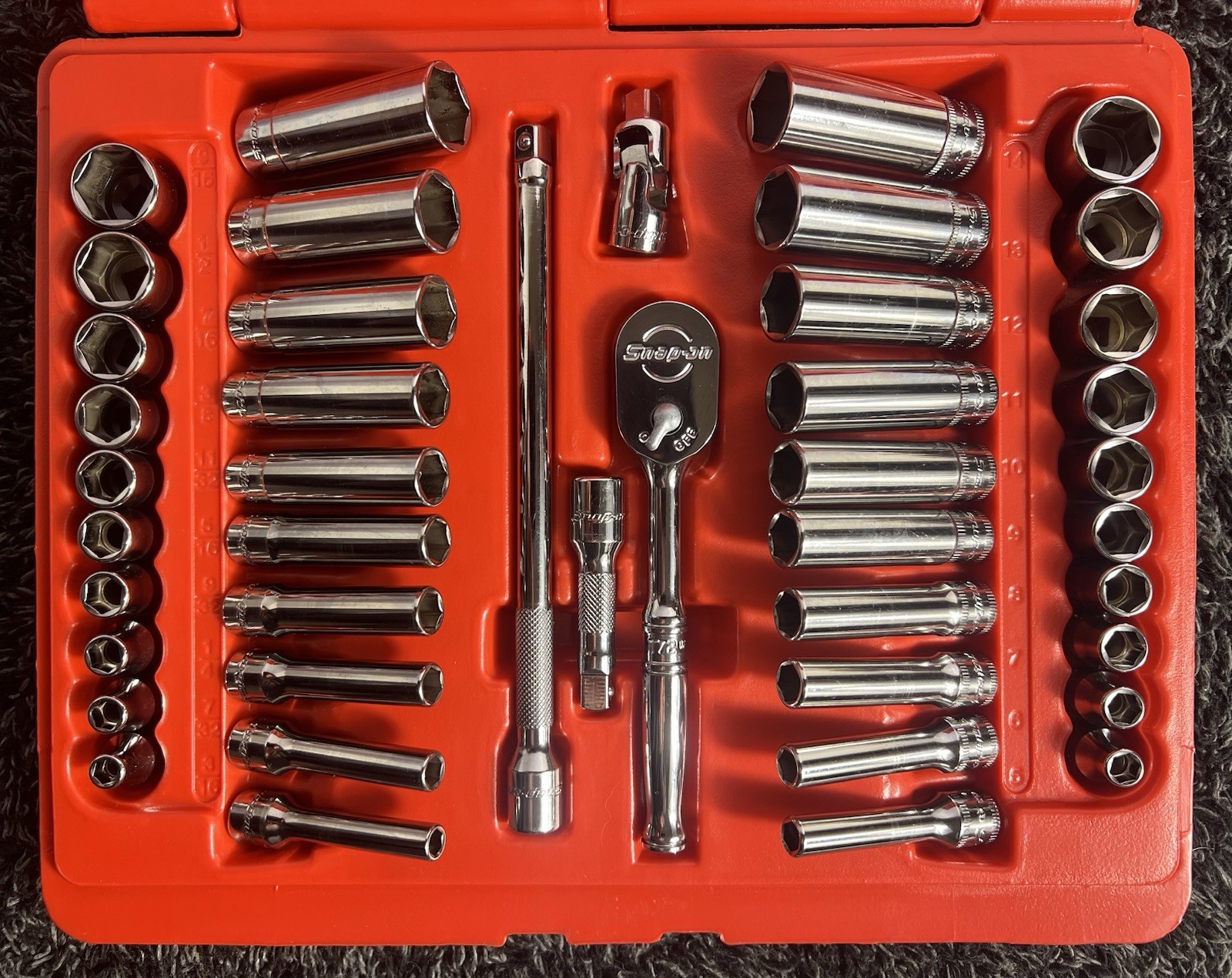 Snap-on 144TMPB 44pc 1/4” Drive 6pt General Service Set *Excellent*