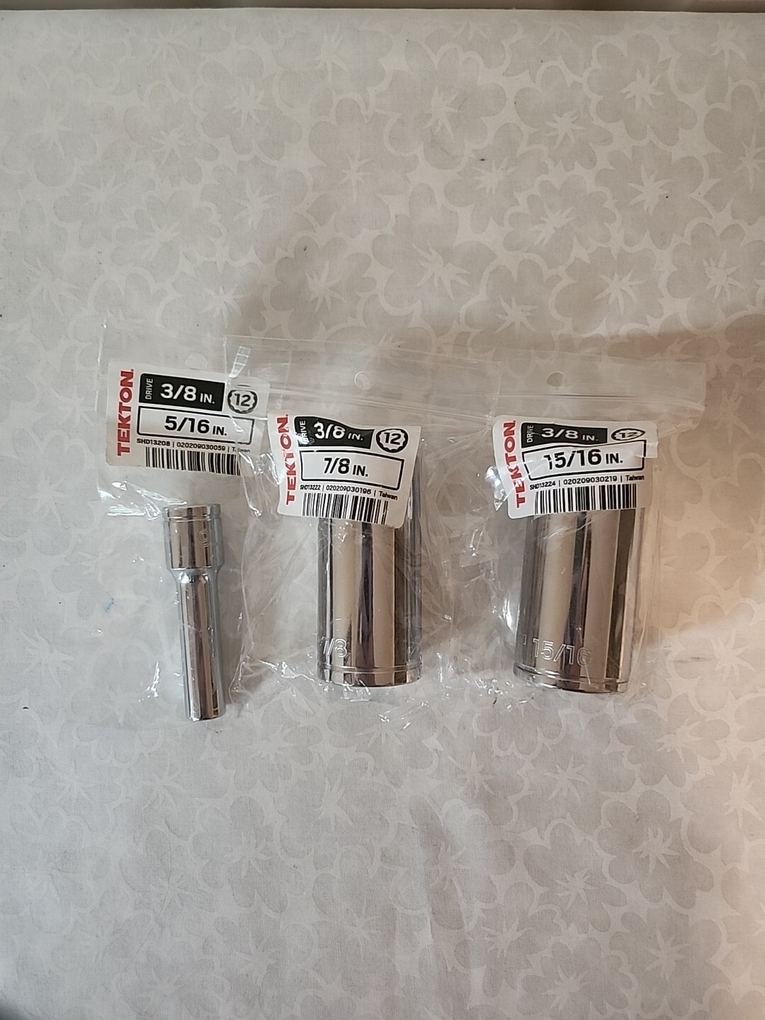 Tekton Individual 3/8” Drive Deep Socket 12-point Choose 5/16 to 15/16 or 14mm