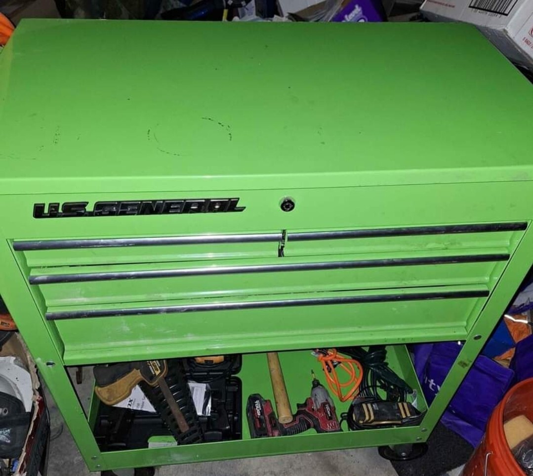 Complete ASE B-Tech Tool set with 5 drawer locking mobile box