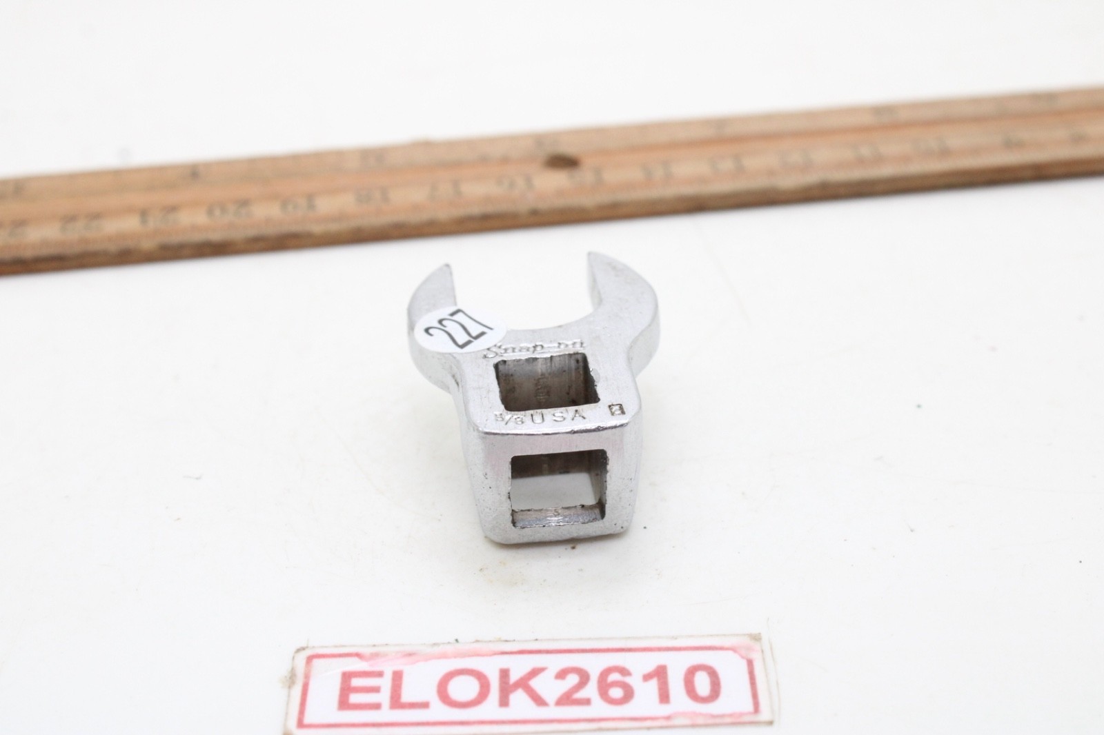 Snap-on 5/8″ 3/8″ Drive Crowfoot SAE Chrome 2-Way Mount Side Or Bottom USA