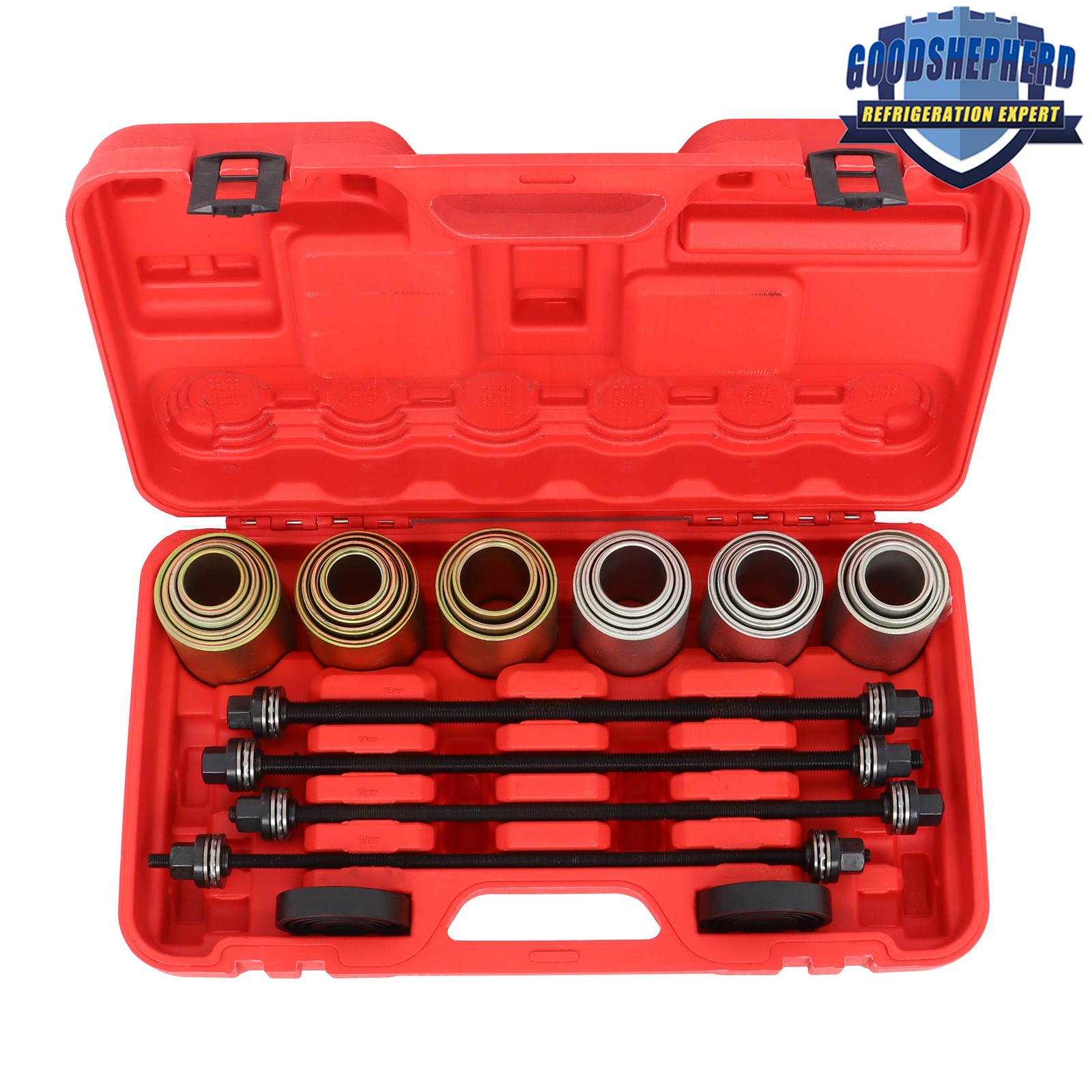 26PCS Press & Pull Sleeve Kit Bush Bearing Removal Insertion Tool Kit Universal