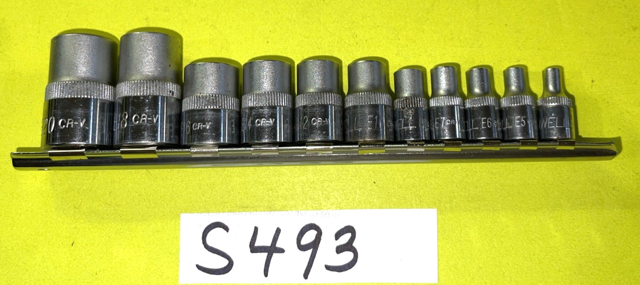 CORNWELL TOOLS 11 PIECE MULTI DRIVE INSIDE TORX SOCKET DRIVER SET E4 – E20