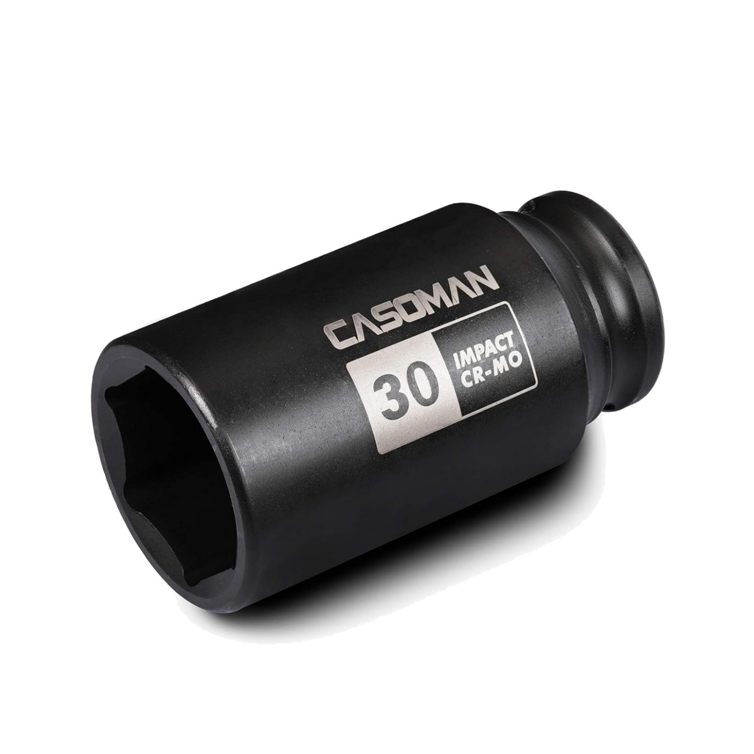 1/2″ Drive x 30 mm Deep 6 PT Impact Socket, CR-MO, 1/2-inch Drive 6 Point Axl…