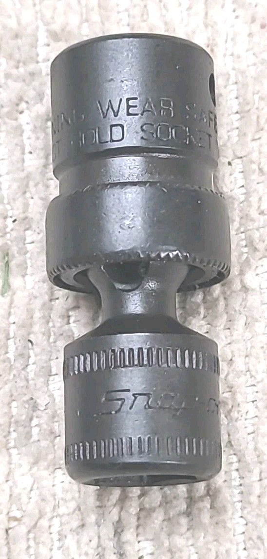 Snap-On IPTMM9 9mm Universal Swivel Impact Socket, 1/4” Drive, 6 Point USA MADE.