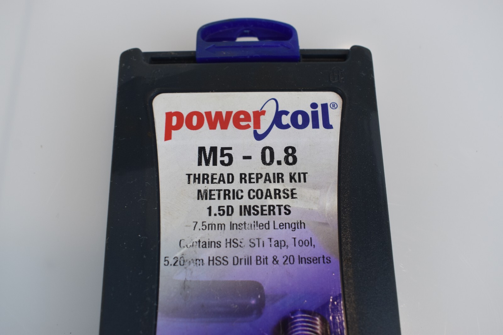POWERCOIL 3520-5.00K M5 – 0.8 THREAD REPAIR KIT METRIC COARSE 1.5D INSERTS R22T2