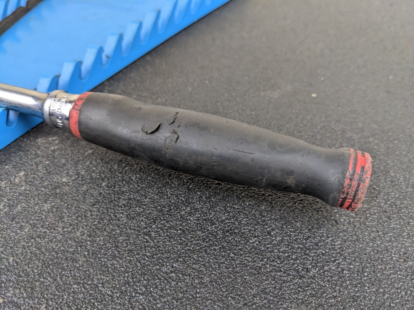 #bj230 Snap-on Tools USA 3/8″ Drive RED Soft Grip Long Fixed Head Ratchet FHL80