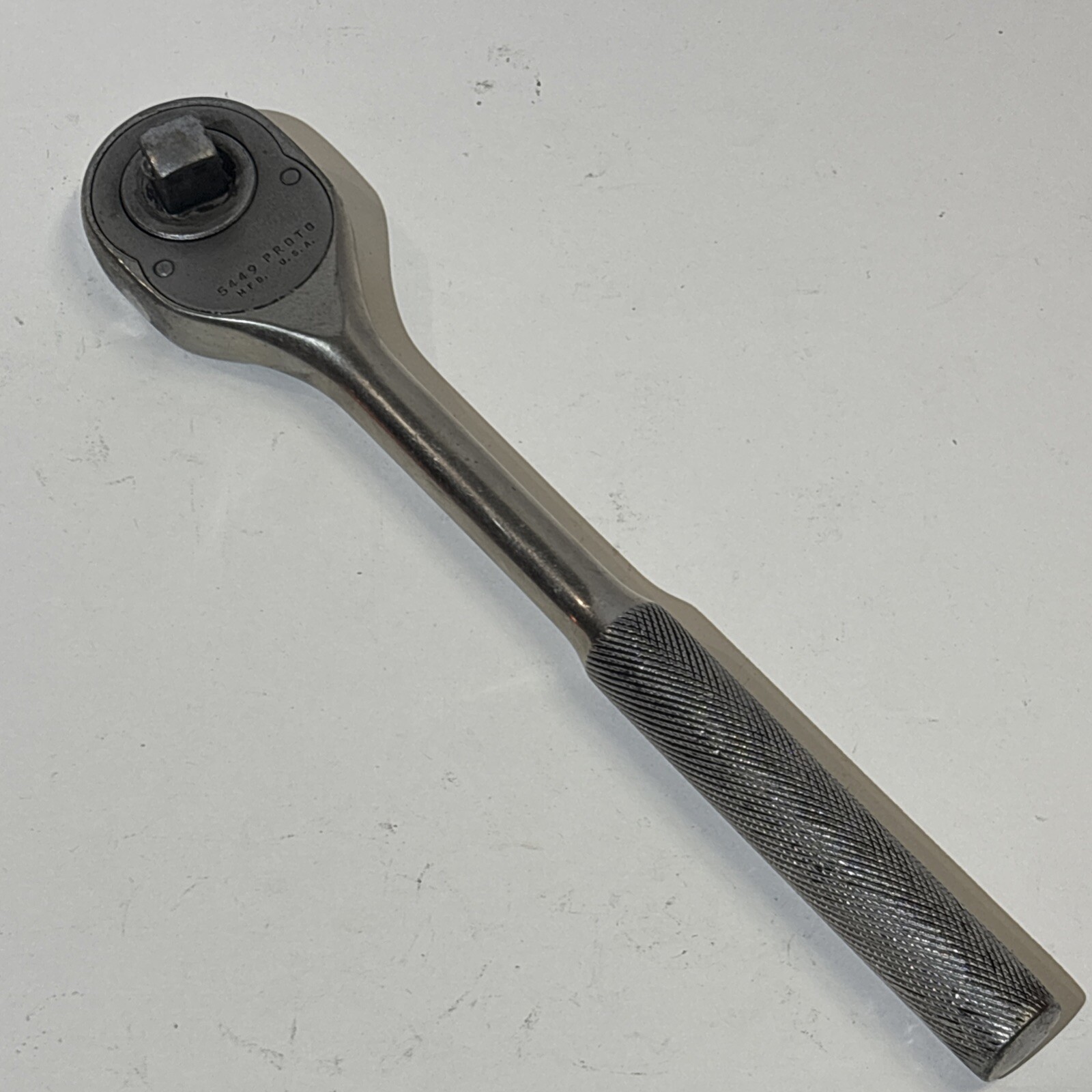 Proto 10″ Ratchet 1/2″ Drive Knurled Handle 5449 MFD. USA