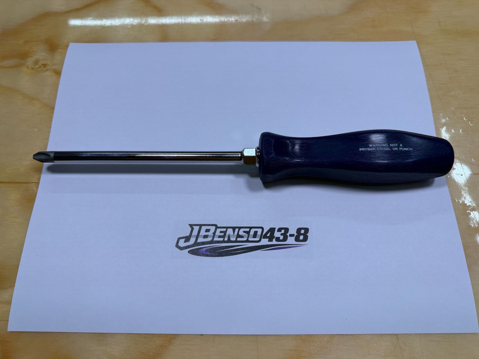 Snap-on Tools NEW CLASSIC BLUE #3 Phillips Hard Handle Screwdriver SDDP63IRACB