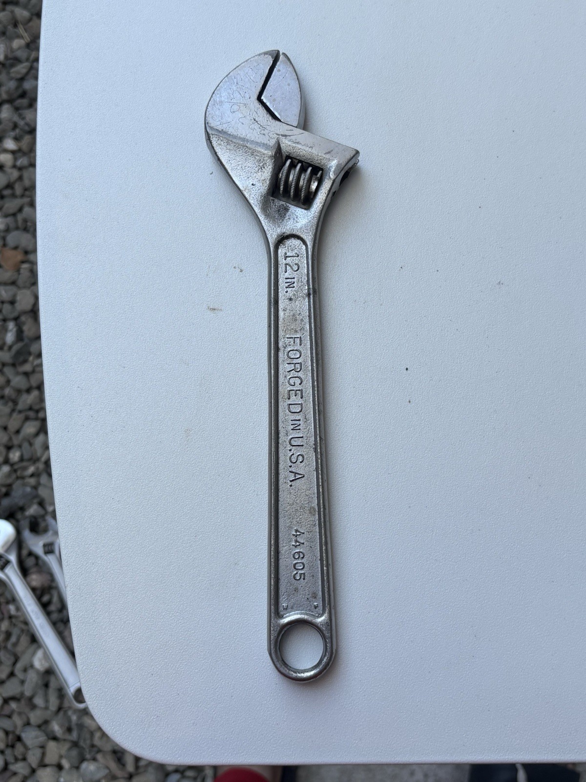 Vintage Craftsman 12” Adjustable Wrench 44605 Forged in USA 300mm Made In Usa