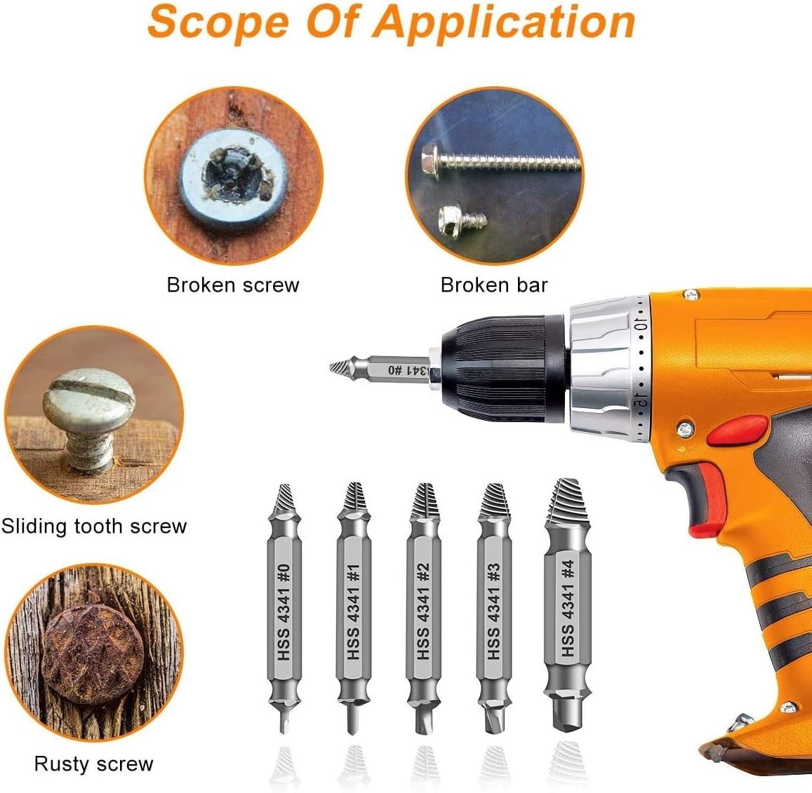 Compact Screw Extractor Set, Great Gifts for Men on Holidays and Birthdays
