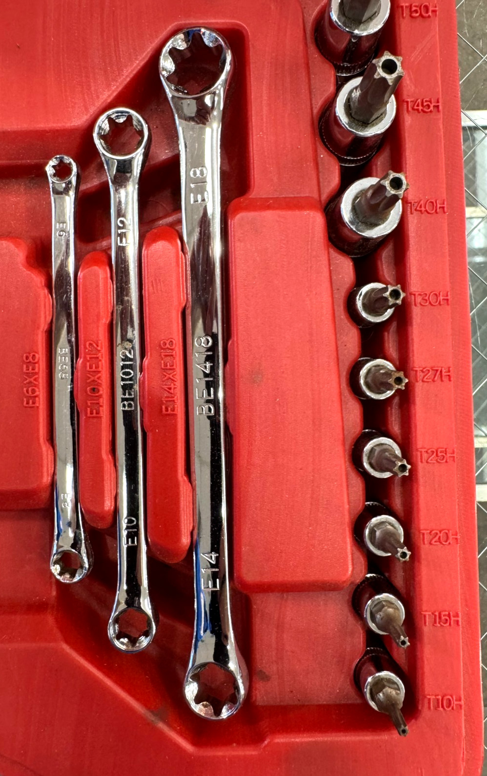 Mac Tools 62pc Torx Star Socket Driver And Wrench Set Model #SMXT62B