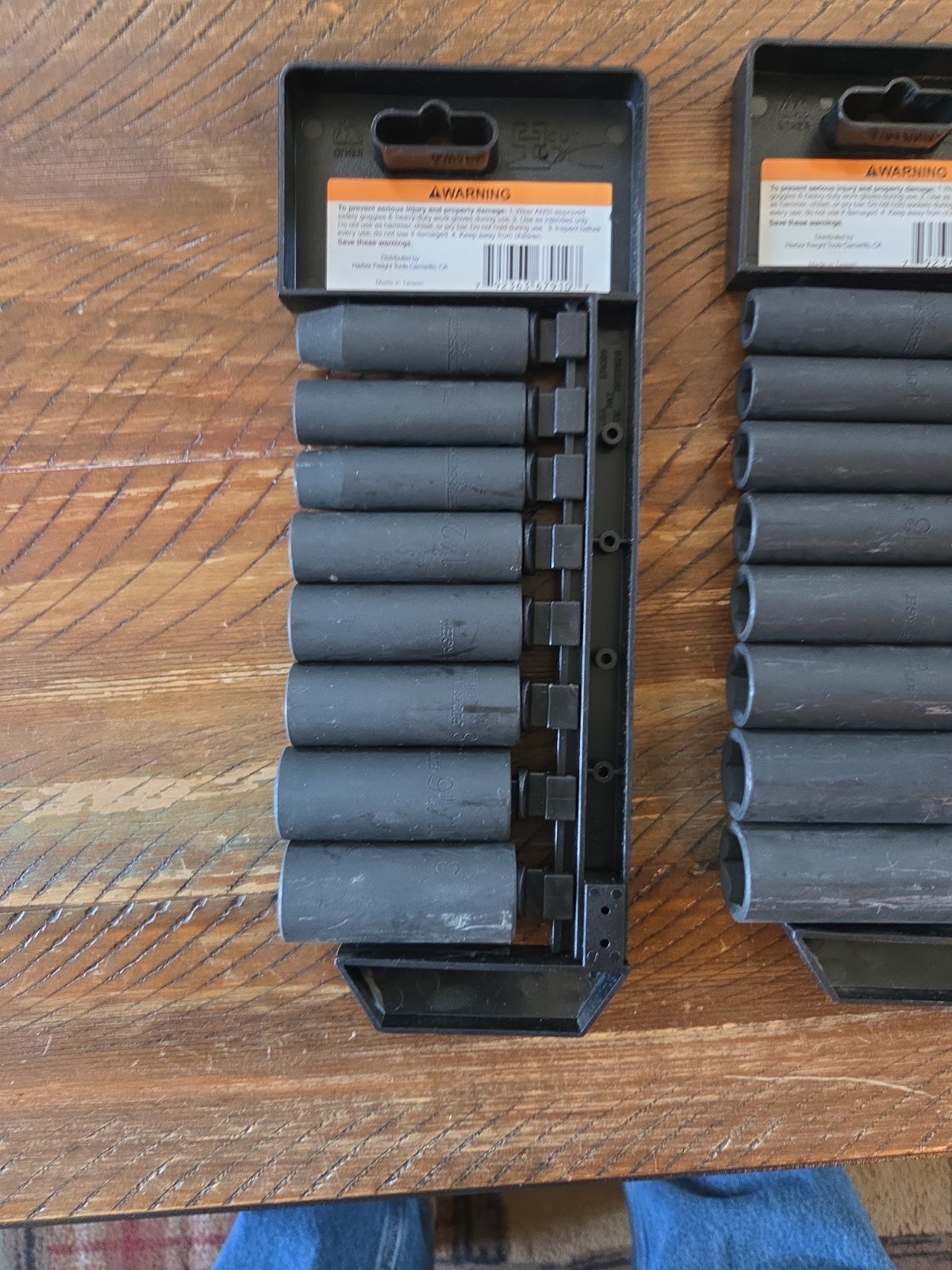 16 PC PITTSBURG 3/8″ DRIVE DEEP WALL IMPACT SOCKET SET. 67910&67928. PRE-OWNED
