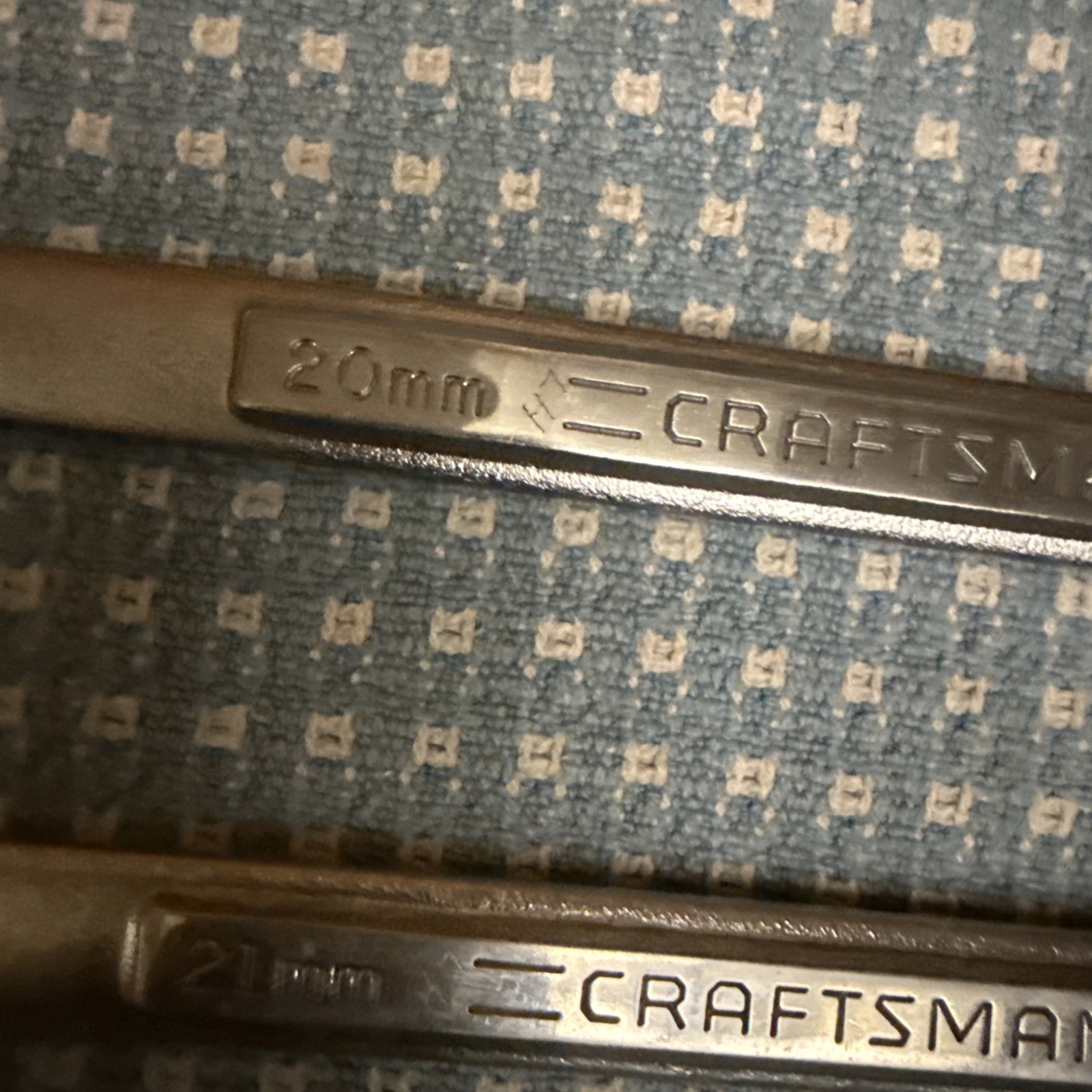 Craftsman Tools USA VA 20mm-22mm Large Metric Combination Wrench Set Allied Drop