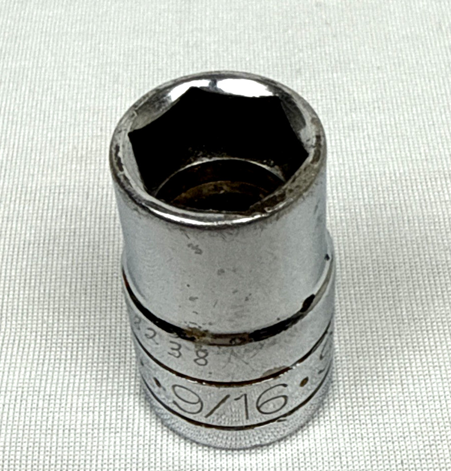 SK Hand Tools 40118 1/2″ Drive 9/16″ 6pt SAE Chrome Socket USA
