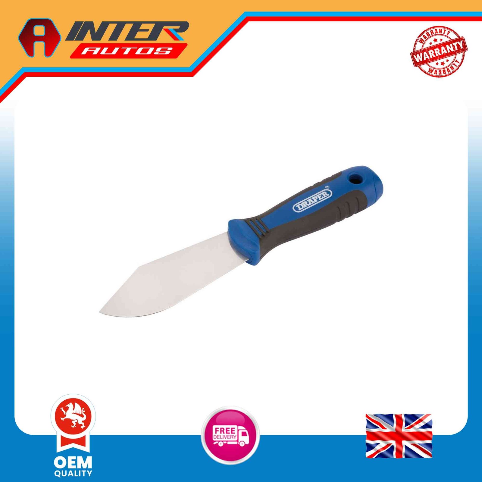 Draper Paint Mixer, 80 x 400mm, 8mm Hex. 16204