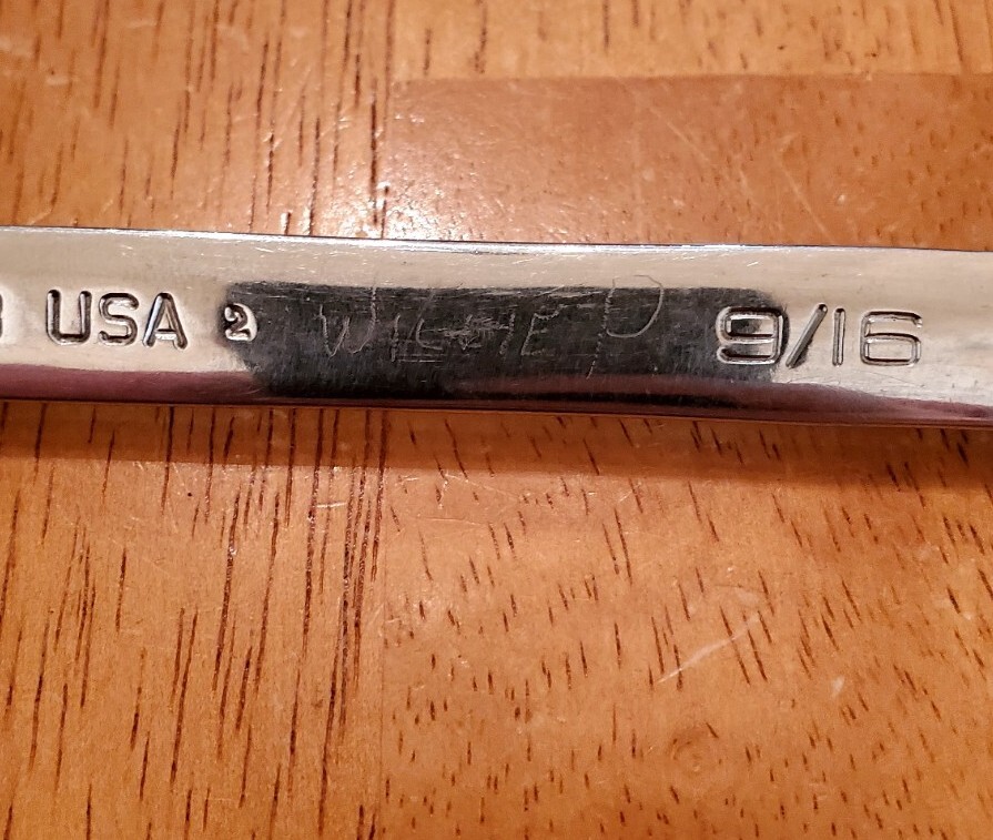 Snap On 1/2-9/16 Low Torque Slime Line Open End Wrench LTA1618