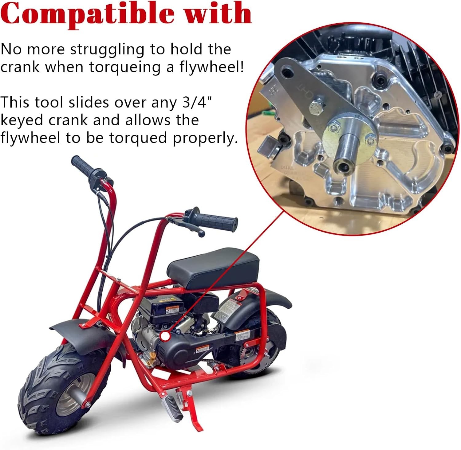 Durable 304 Stainless Steel Crankshaft Holder for 3/4″ Cranks – Polished Finish