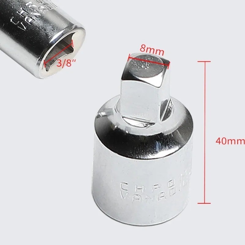 8MM Square Oil Sump Drain Plug Key Tool Remover for Renault Citroen Peugeot