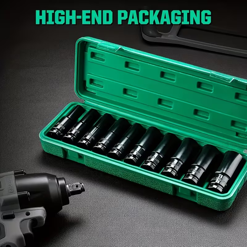 BOURVILL 10-Piece Socket Set with Toolbox