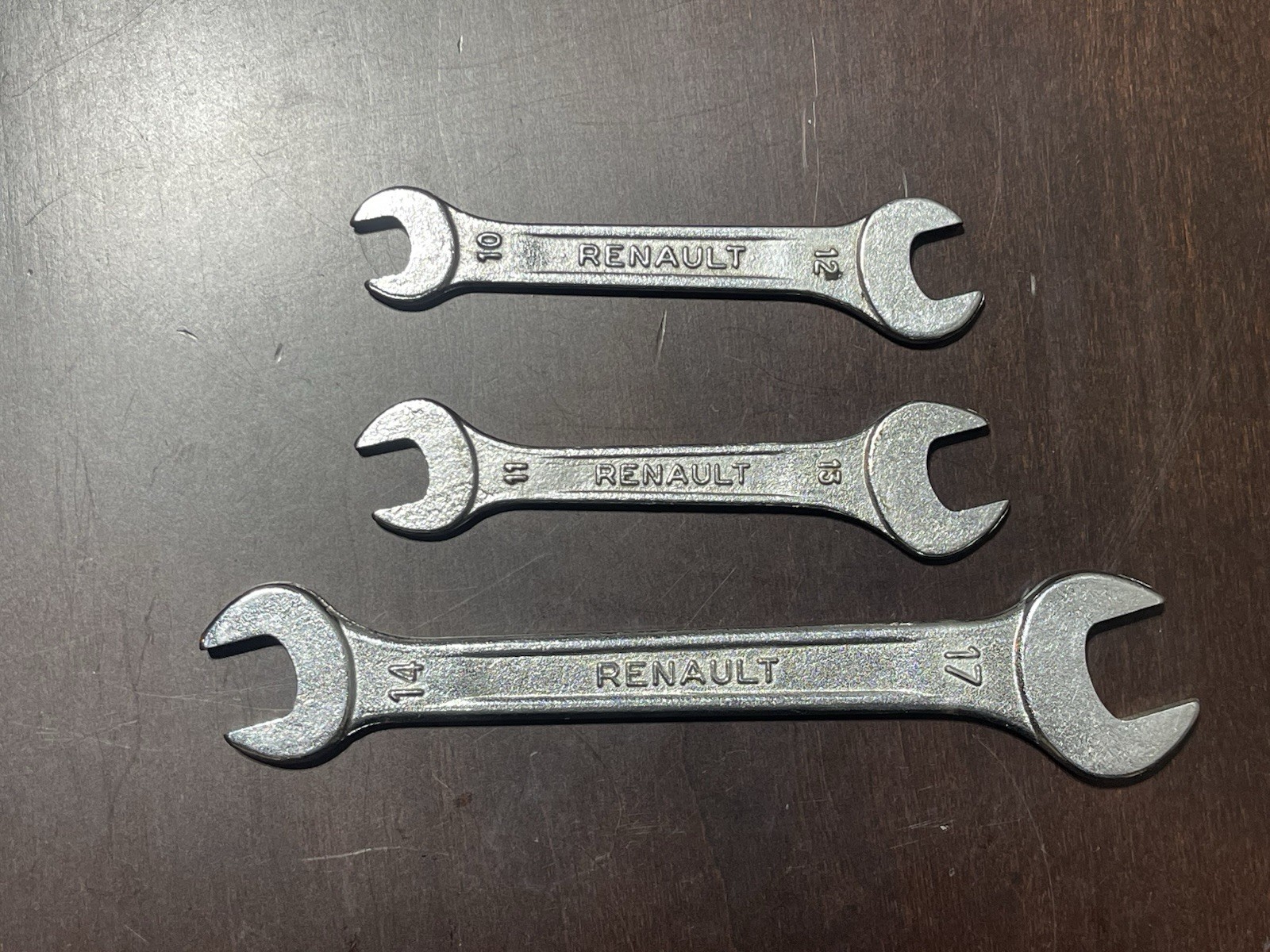 Renault Metric Wrench Lot (17 – 14, 13 – 11, 12 – 10) Made in France 1970’s