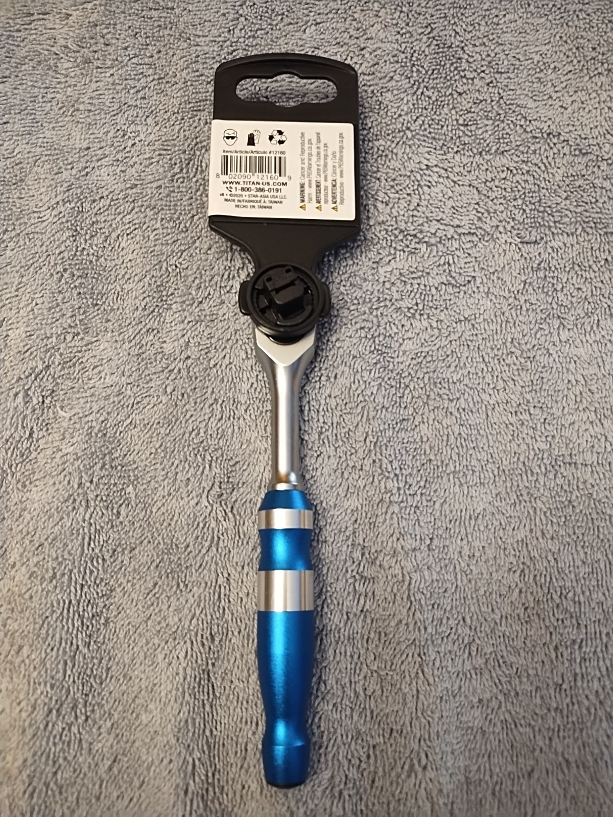 Titan 12160 1/4″ Drive Aluminum Handle Ratchet 6″ 4° 90 Tooth