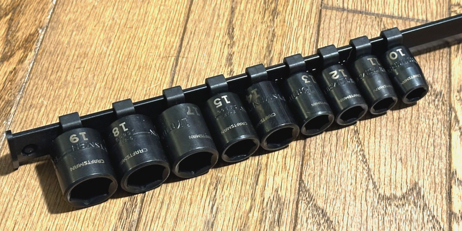 NEW Craftsman Tools Metric 10mm – 19mm IMPACT Socket Set Shallow Lot 3/8″ Drive