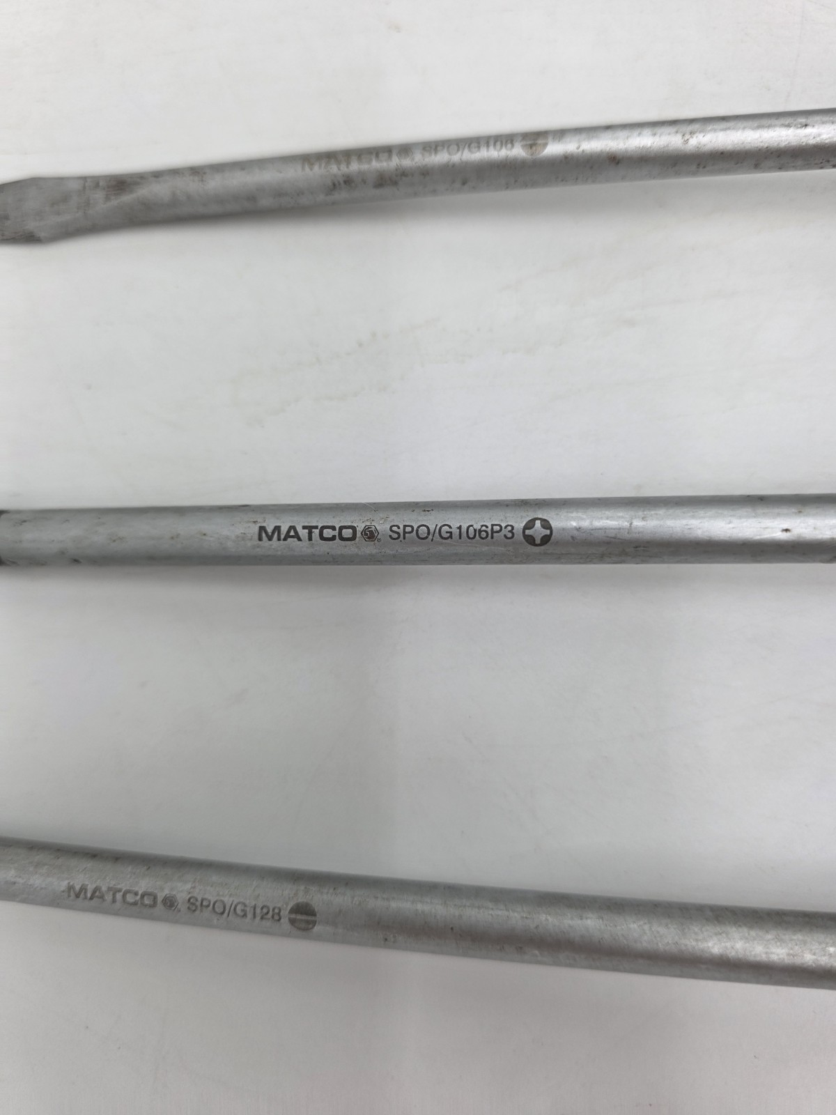 Matco Screwdriver Set Ergonomic Felt Grips Witte Germany 5 Pieces Green