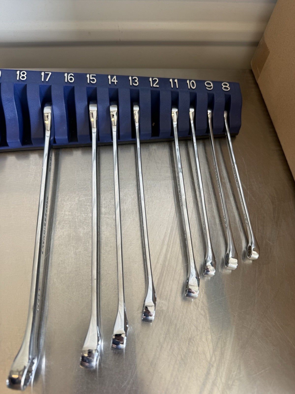 Mac Tools 9 PC Metric Combination Wrench Mixed Set 12 Point USA