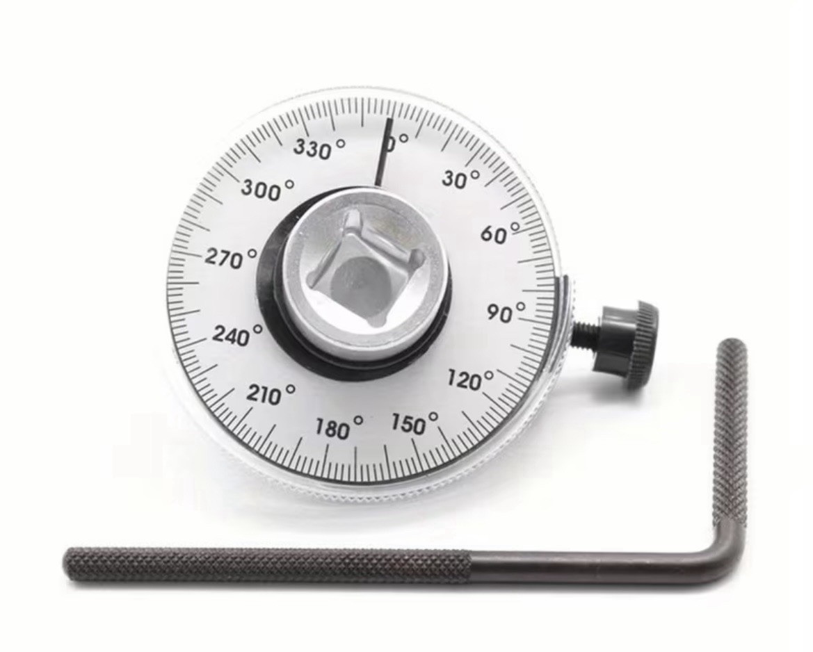 Torque Angular Adapter 1/2 in Drive Silver Black Metal Plastic 2 Pieces