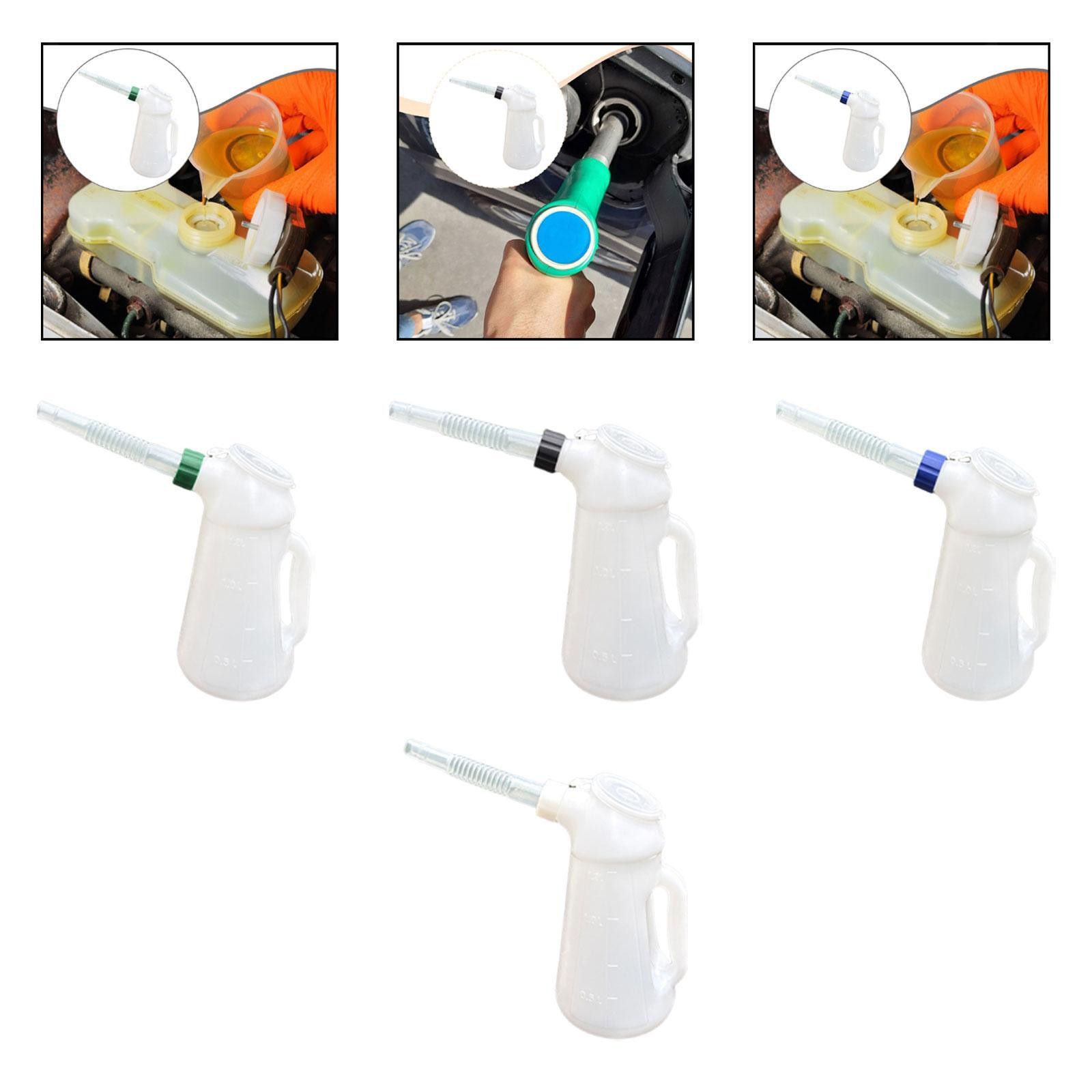 Oil Measuring Jug with Handle with Dust Lid Oil Pot Automotive Oil Dispenser
