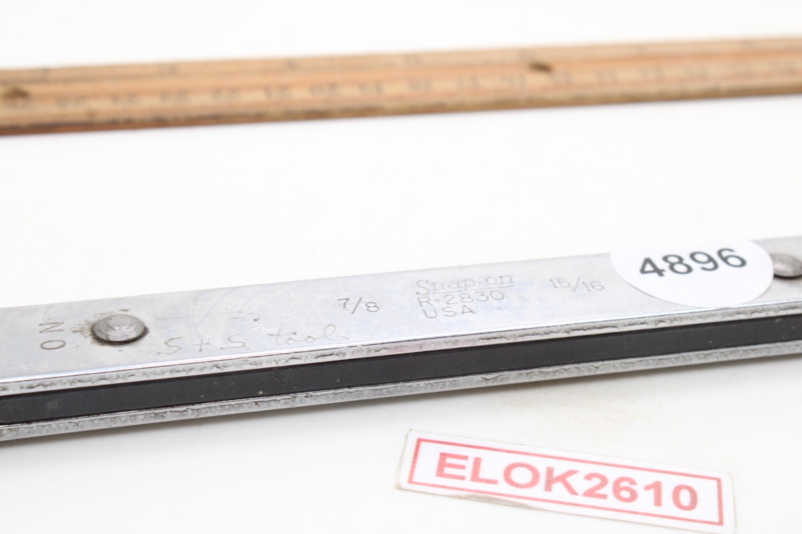 Snap-on R-2830 7/8″ × 15/16″ 12 Point SAE Ratchet Wrench 9.75″ USA