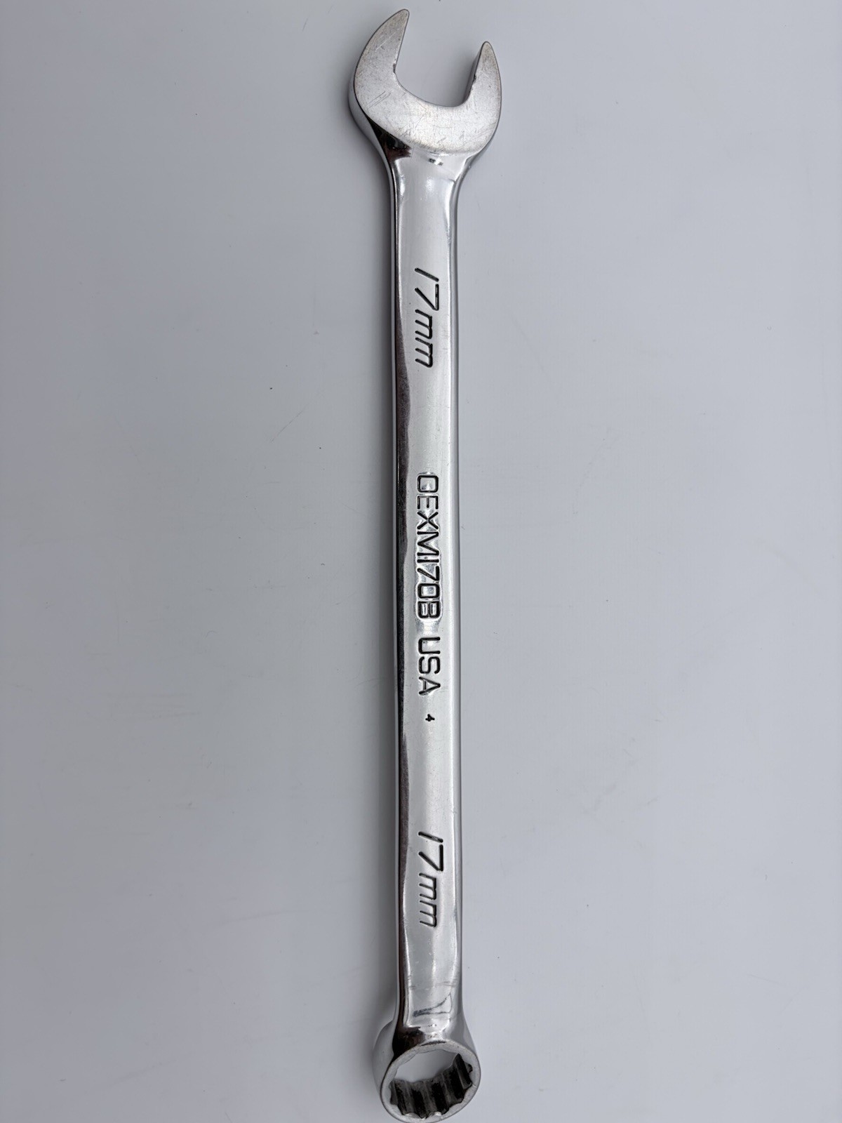 Snap-On Tools 17mm Metric Standard 12 Point Chrome Combo Wrench OEXM170B