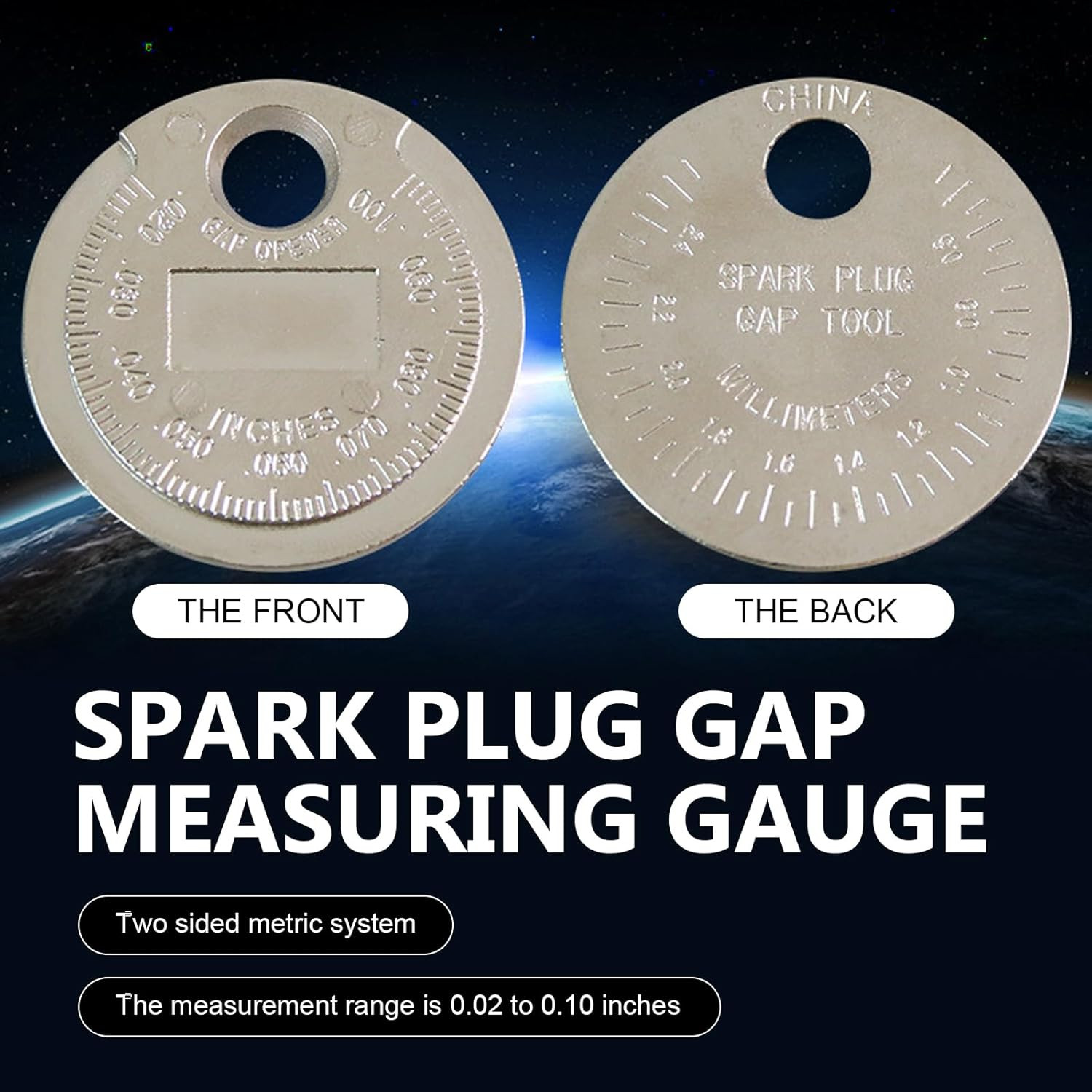 4x Spark Plug Gap Tool Gapper Gauge Universal Car Engine Tuner Mechanic Tool USA