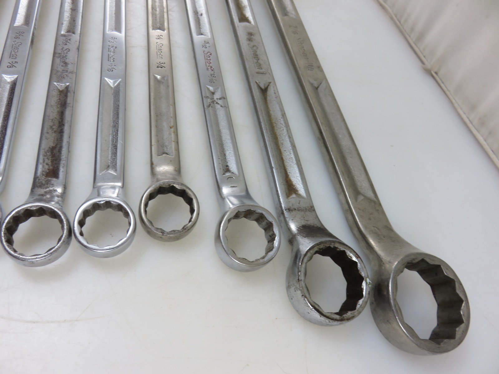 Snap-On XV Series Offset Box End Wrench 10pc Set 3/8″-1 1/4″ *NOT ALL SIZES*