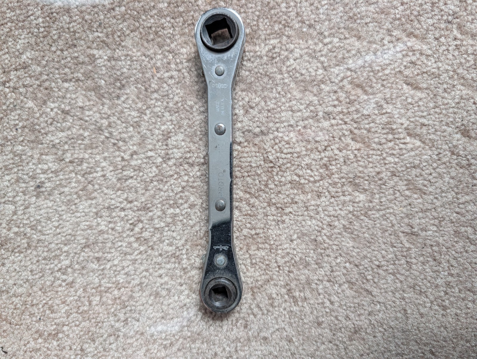 PROTO 1112 REFRIGERATION WRENCH 1/4″ x 3/8″ SQUARE & 3/16″ x 5/16″ SQUARE
