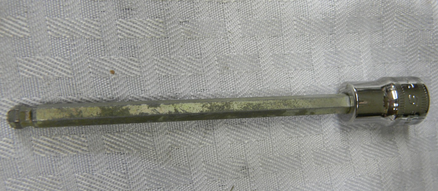 SNAP-ON 3/8″ DRIVE 6MM METRIC LONG BALL HEX SOCKET DRIVER #FABLM6E