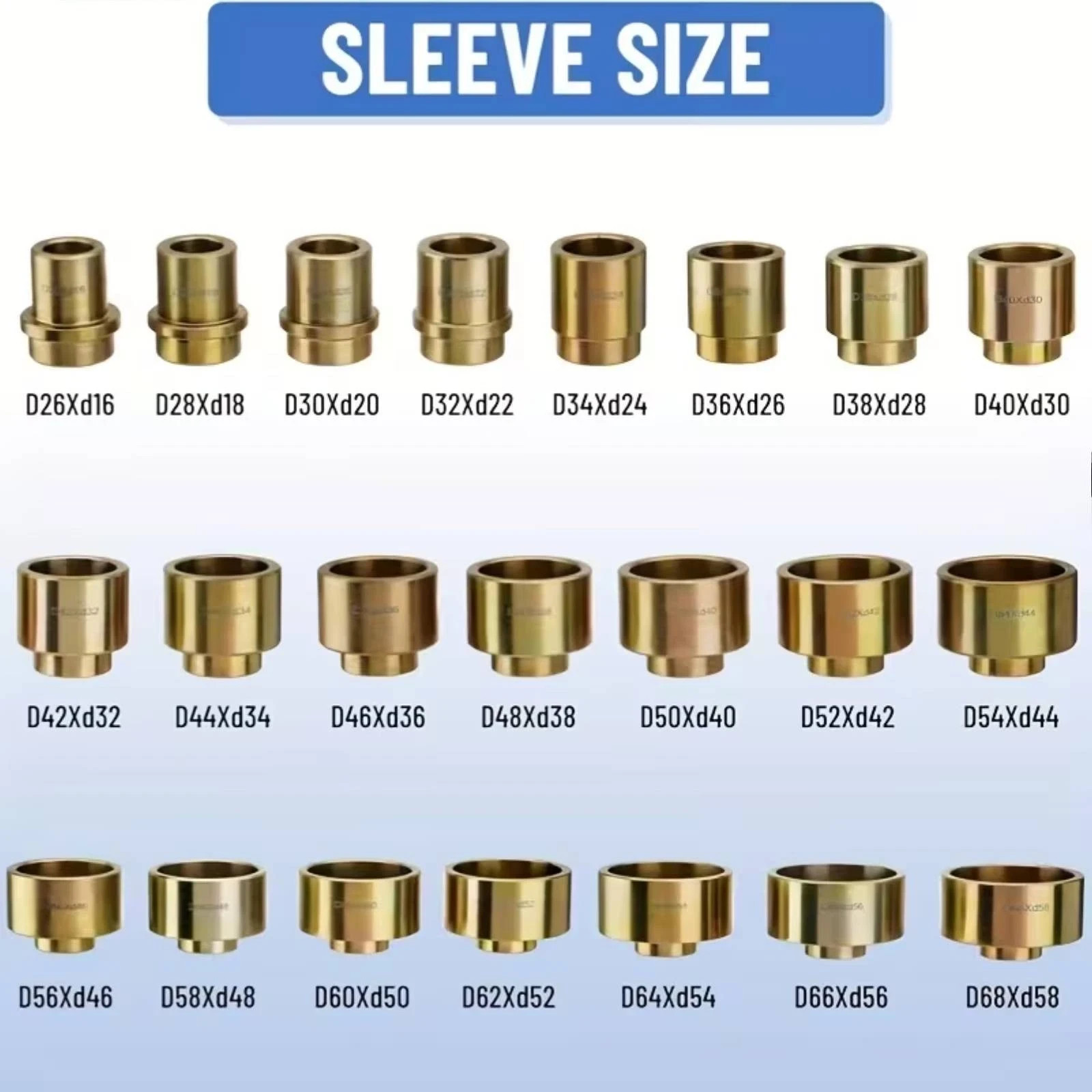 Universal Heavy Duty Hydraulic Sleeve Kit,Bushing Bearing Removal Install Tool