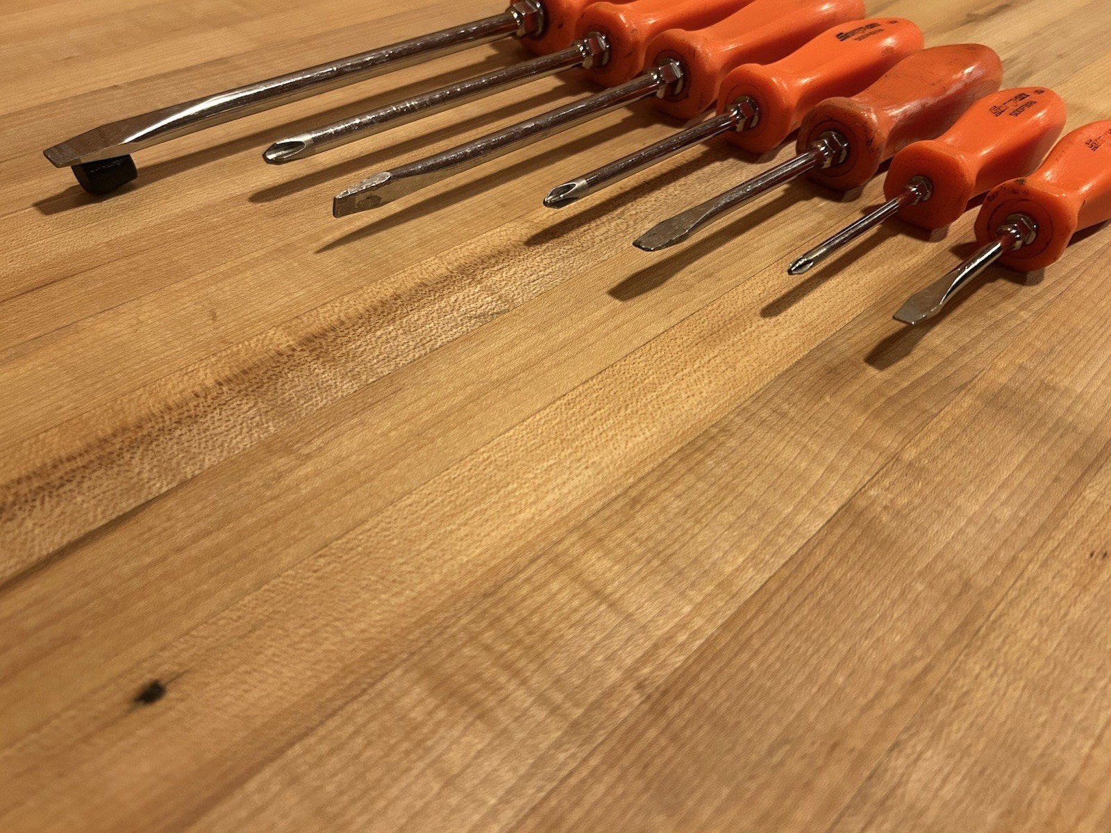 Snap-on Tools | 7pc Orange Hard Grip Combination Screwdriver Set SDDX70AO